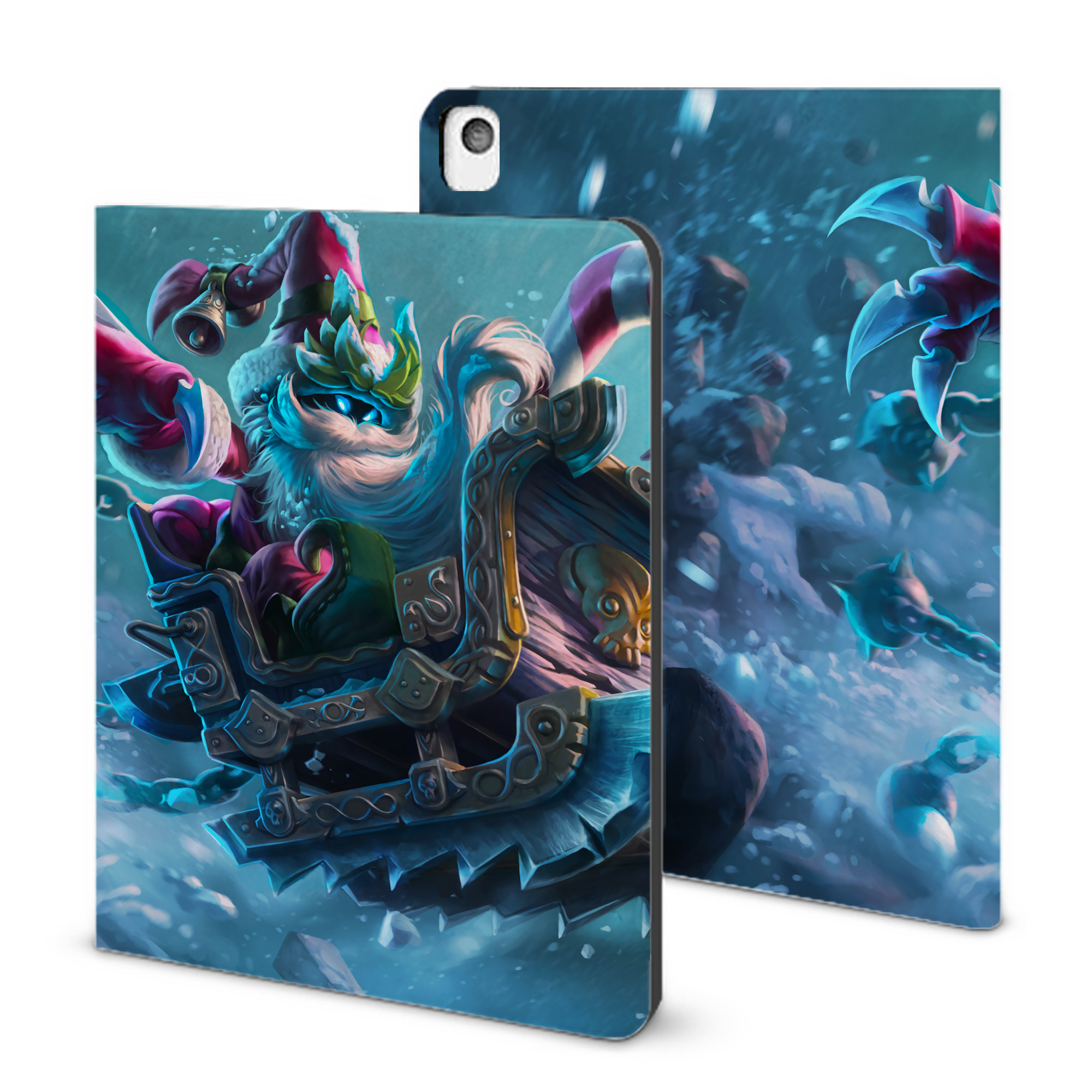 （画像用） リーグ・オブ・レジェンド League of Legends LOL IPadケース ペンホルダー付き ブックスタイルデザイン